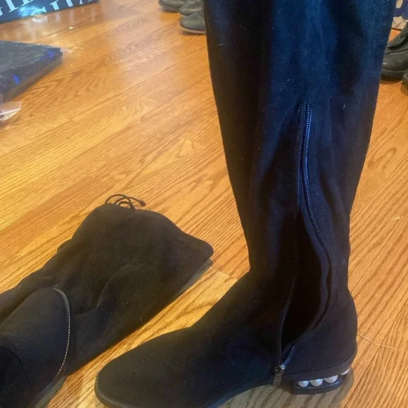 Catherine Catherine Malandrino suede like thigh high boots - Picture 5 of 8